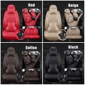 3D Perforated PU Leather Universal Car seat Covers All Season Optional