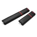 A Pair Leather Car Seat Belt Should Pad Black Guard Cover Protector Seat Belt Cushion Universal