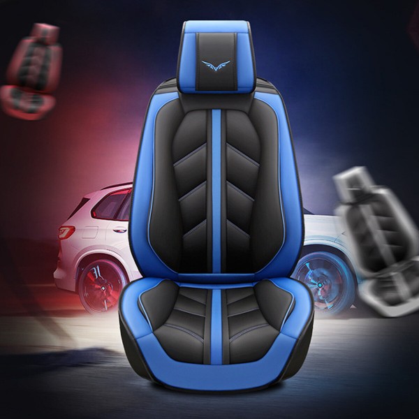 1 PCS Universal PU Leather Car Front Seat Mat Covers Breathable Cushion Pad