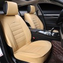 1 Pcs Soft Wear-Resistant PU Leather Universal Car Front Seat Cover Cushion NEW