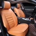 1 Pcs Soft Wear-Resistant PU Leather Universal Car Front Seat Cover Cushion NEW