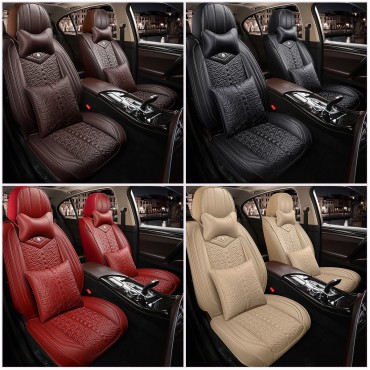 1 Set Luxury Breathable PU Car Seat Cover Car Interior Accessories