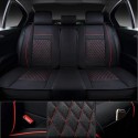 10pcs PU Leather Car Seat Cover 5 Seat Front and Rear Seat Cover Set Full Surround Needlework