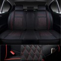 10pcs PU Leather Car Seat Cover 5 Seat Front and Rear Seat Cover Set Full Surround Needlework