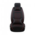 10pcs PU Leather Car Seat Cover 5 Seat Front and Rear Seat Cover Set Full Surround Needlework