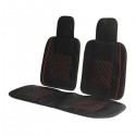 10pcs PU Leather Car Seat Cover 5 Seat Front and Rear Seat Cover Set Full Surround Needlework