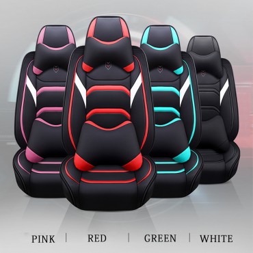 10pcs Universal Car Seat Cover Set Wearproof PU Leather Protection Cushion