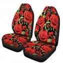 1/2 PCS Universal Car Front Seat Cushion Cover Rose Printed Full Protector