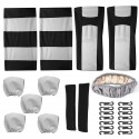 12 PCS Universal Vehicle Car Seat Cover with Headrest Steering Wheel Protector