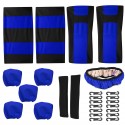 12 PCS Universal Vehicle Car Seat Cover with Headrest Steering Wheel Protector