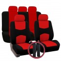 12 PCS Universal Vehicle Car Seat Cover with Headrest Steering Wheel Protector