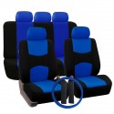 12 PCS Universal Vehicle Car Seat Cover with Headrest Steering Wheel Protector
