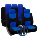 12 PCS Universal Vehicle Car Seat Cover with Headrest Steering Wheel Protector