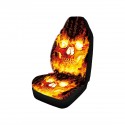 1/2/7PCS Car Seat Cover Set Universal Fit Flame Skull Seat Protection Cover