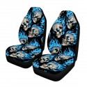 1/2/7PCS Car Seat Cover Set Universal Fit Skull Pattern Protection Universal