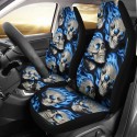 1/2/7PCS Car Seat Cover Set Universal Fit Skull Pattern Protection Universal