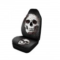 1/2/7PCS Car Seat Cover Set Universal Fit Skull Pattern Seat Protection Cover