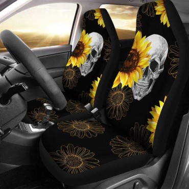 1/2PCS Universal Car Seat Covers Washable Protector Full Seat Front Back Flower