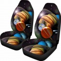 1/2PCS Universe Print Car Auto Front Seat Cover Protector Universal Fit For SUV