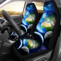 1/2PCS Universe Print Car Auto Front Seat Cover Protector Universal Fit For SUV