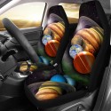 1/2PCS Universe Print Car Auto Front Seat Cover Protector Universal Fit For SUV