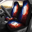 1/2Pcs Car Front Seat Cover Cases Protector Sport Style Printed Truck