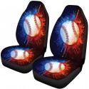 1/2Pcs Car Front Seat Cover Cases Protector Sport Style Printed Truck