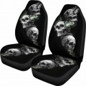 1/2Pcs Skull Front Car Seat Cover Protector Vehicles Interior Cushions Universal