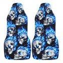 1/2Pcs Skull Front Car Seat Cover Protector Vehicles Interior Cushions Universal