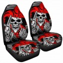 1/2Pcs Skull Front Car Seat Cover Protector Vehicles Interior Cushions Universal