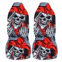 1/2Pcs Skull Front Car Seat Cover Protector Vehicles Interior Cushions Universal