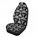 1/2Pcs Skull Print Front Car Truck Seat Cover Fabric Cases Protector Breathable