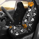 1/2Pcs Skull Printed Universal Car Front Seat Cover Auto Cushion Protector Mat