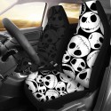 1/2Pcs Skull Printed Universal Car Front Seat Cover Auto Cushion Protector Mat