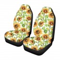 1/2Pcs Universal Car Front Row Seat Cover Seat Mat Flower Printed Protector