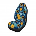 1/2Pcs Universal Car Front Row Seat Cover Seat Mat Flower Printed Protector