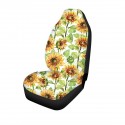 1/2Pcs Universal Car Front Row Seat Cover Seat Mat Flower Printed Protector