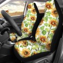 1/2Pcs Universal Car Front Row Seat Cover Seat Mat Flower Printed Protector