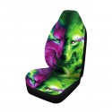 1/7 PCS Universal Car Seat Cover Wolf Green + Purple Design Front & Rear Protect