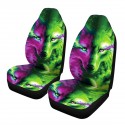 1/7 PCS Universal Car Seat Cover Wolf Green + Purple Design Front & Rear Protect