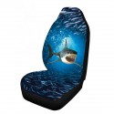 1/7 PCS Universal Car Seat Covers Shark 3D Printing Front & Rear Seat Protector Full Set