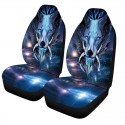 1/7 PCS Universal Car Seat Covers Starry Sky Lion Design Front Seat Full Cover