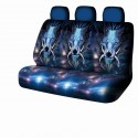 1/7 PCS Universal Car Seat Covers Starry Sky Lion Design Front Seat Full Cover