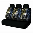 1/7 PCS Universal Car Seat Covers Wolf Feather Design Front Seat Full Covers