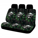 1/7 PCS Universal Skull Car Seat Covers Front & Rear Seat Protectors