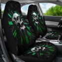 1/7 PCS Universal Skull Car Seat Covers Front & Rear Seat Protectors