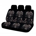 1 PC Universal Car SUV Truck Seat Covers Skull Front & Rear Seat Full Protect