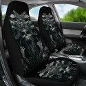 1 PC Universal Car SUV Truck Seat Covers Skull Front & Rear Seat Full Protect