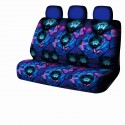 1/7PCS Universal Car Seat Cover Butterfly + Wolf Design Front Seat Full Protect