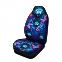 1/7PCS Universal Car Seat Cover Butterfly + Wolf Design Front Seat Full Protect